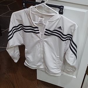 Girls Addidas zip up jacket